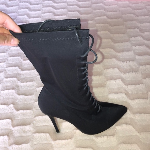 Shoes - Simmi London black Lycra boot